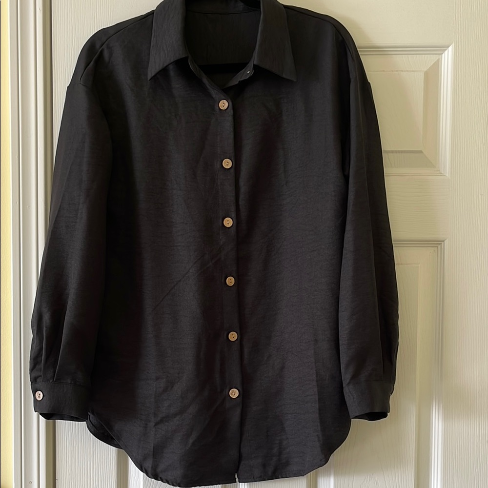 Black Button-Up Shirt